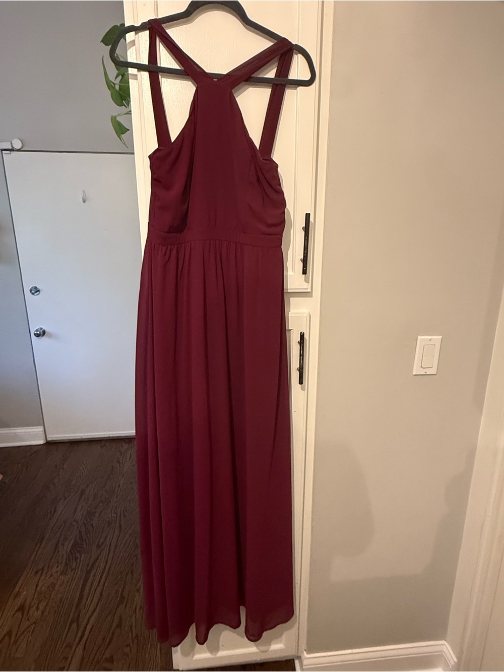 Lulu's Sleeveless Maxi Dress in Burgundy Wine